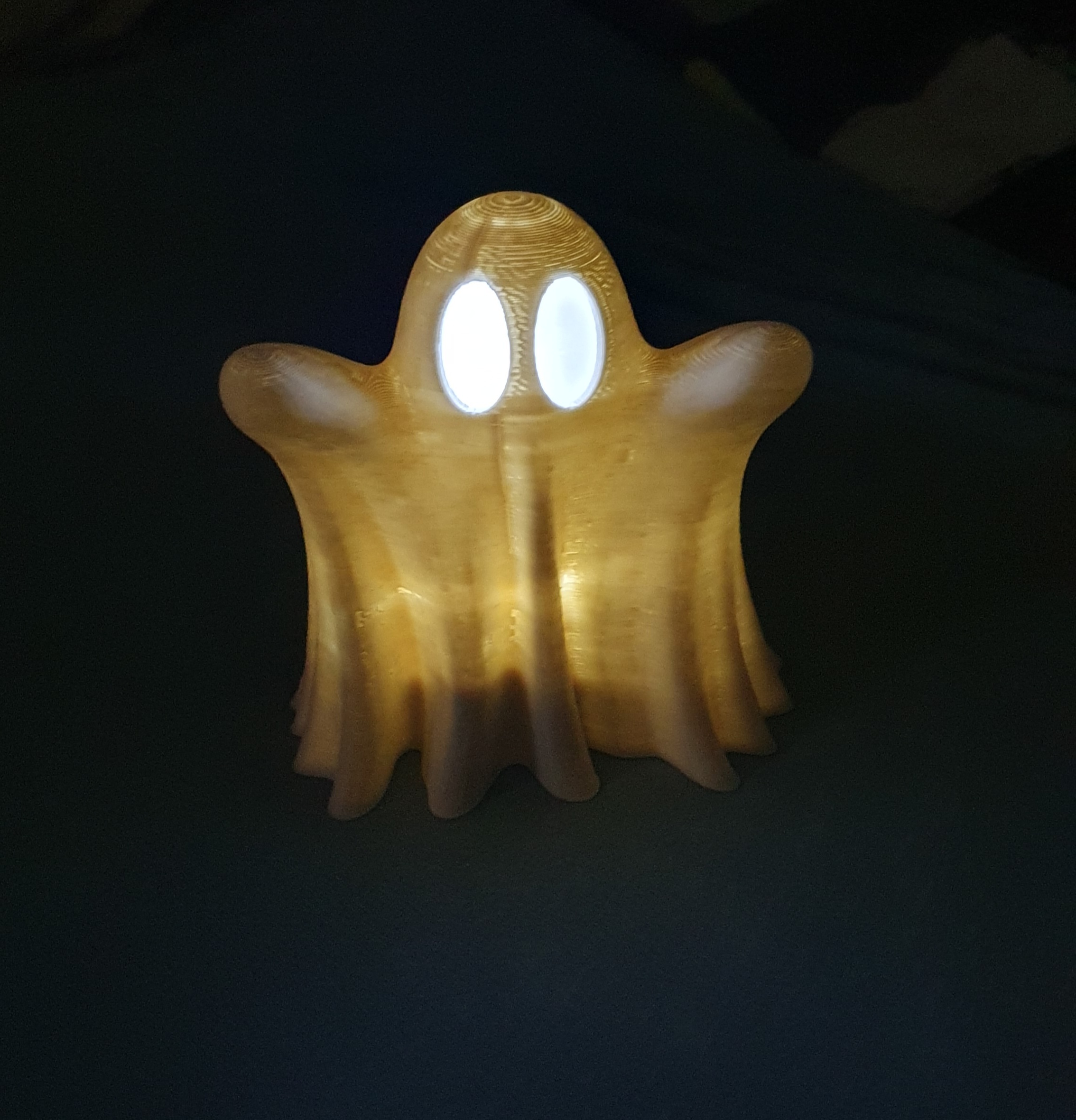 Ghost Booh LED Light with battery (CR2032) 3D model thumbnail