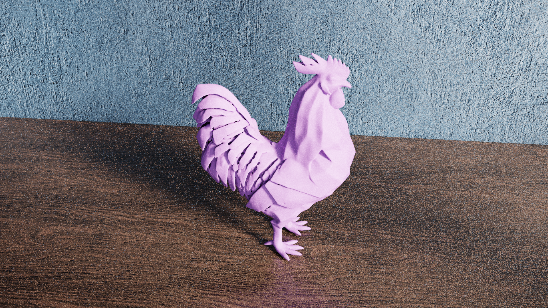 Low Poly Rooster — miniatura 8