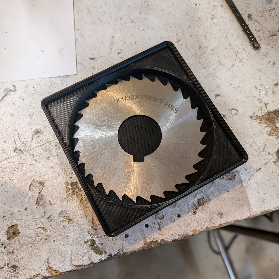3" Slitting Saw Blades Storage Bin
