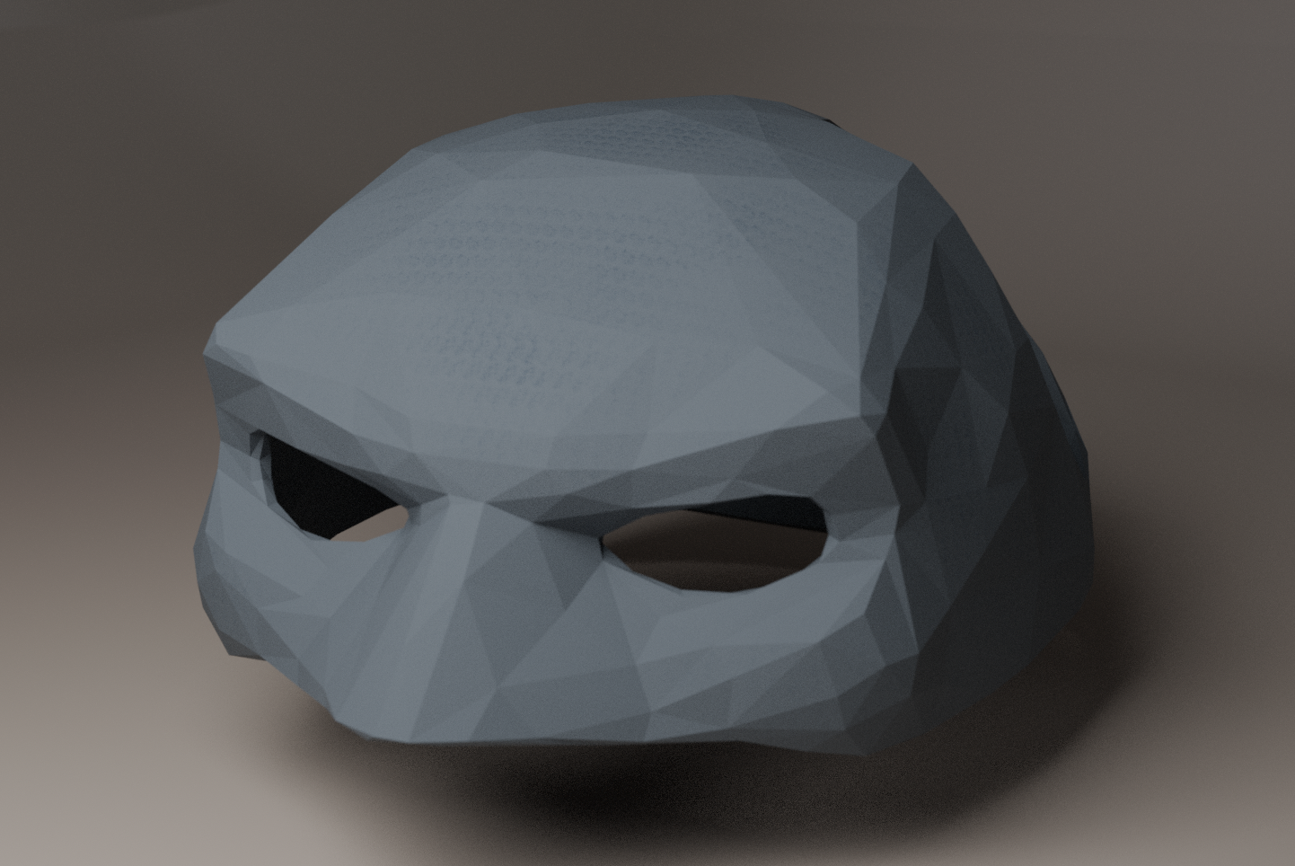 Low poly Batman cat mask