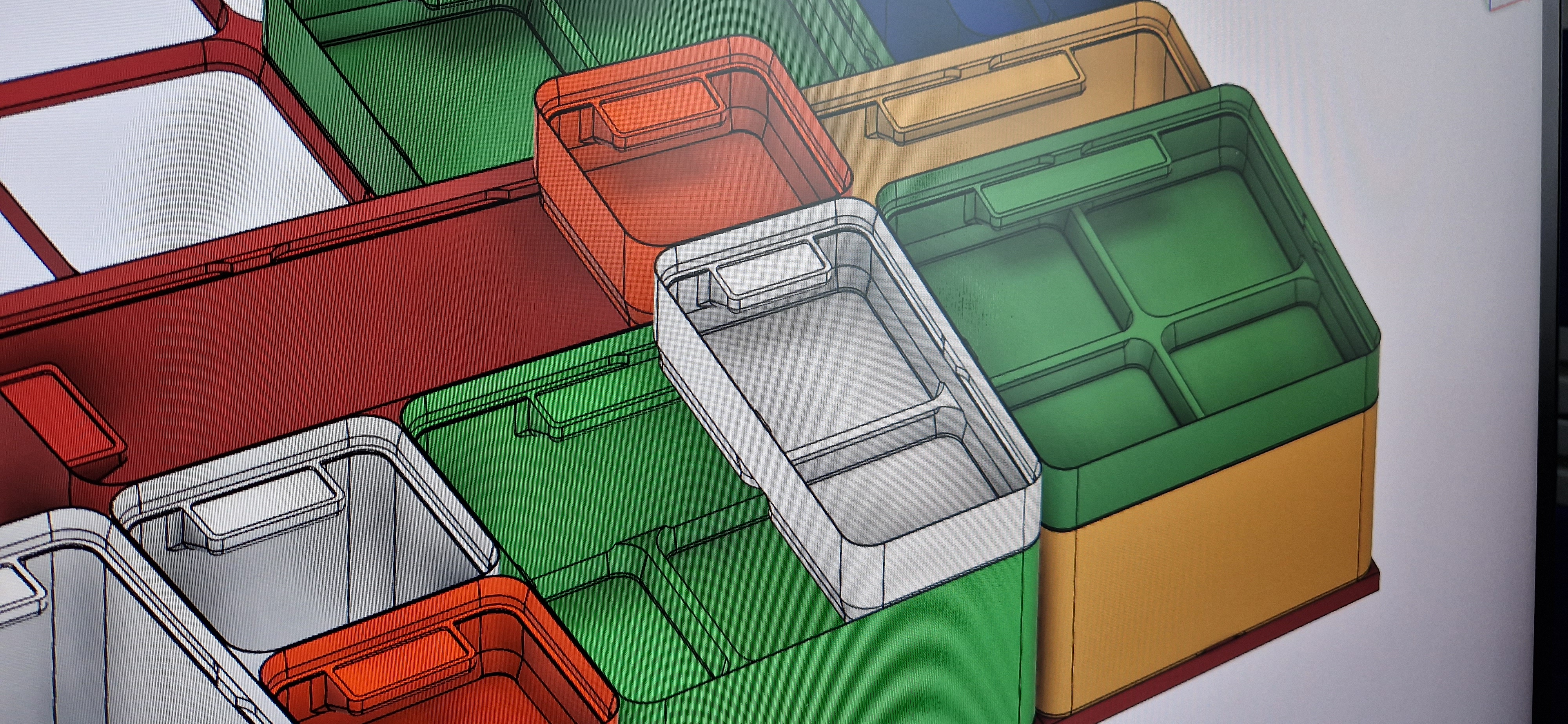 Miniatura 4 do modelo 3D Modular/Stackable Organizer Box - IKEA Alex