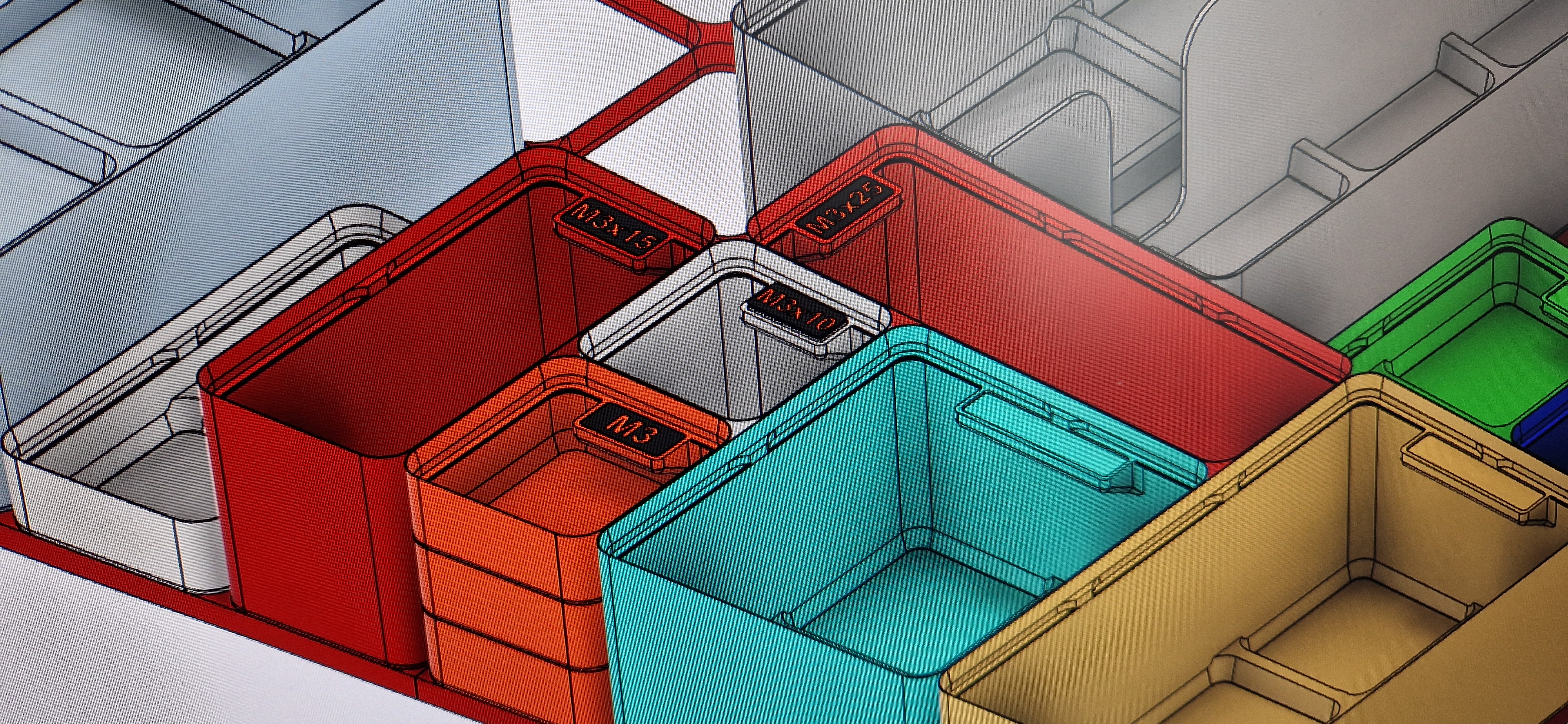 Miniatura 13 do modelo 3D Modular/Stackable Organizer Box - IKEA Alex