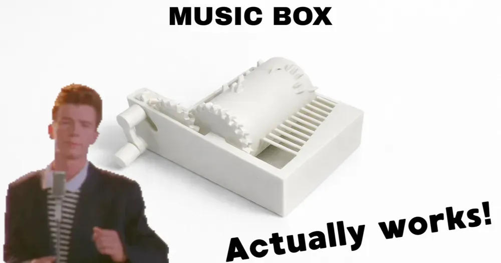 Rick Roll music box by sanek777 | Download free STL model | Printables.com