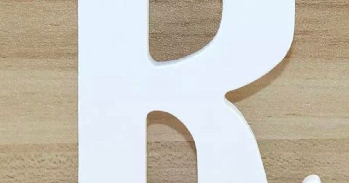 Emportepièce (cookie cutter) Lettre R by Dic87 Download free STL