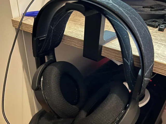 Desk headset holder