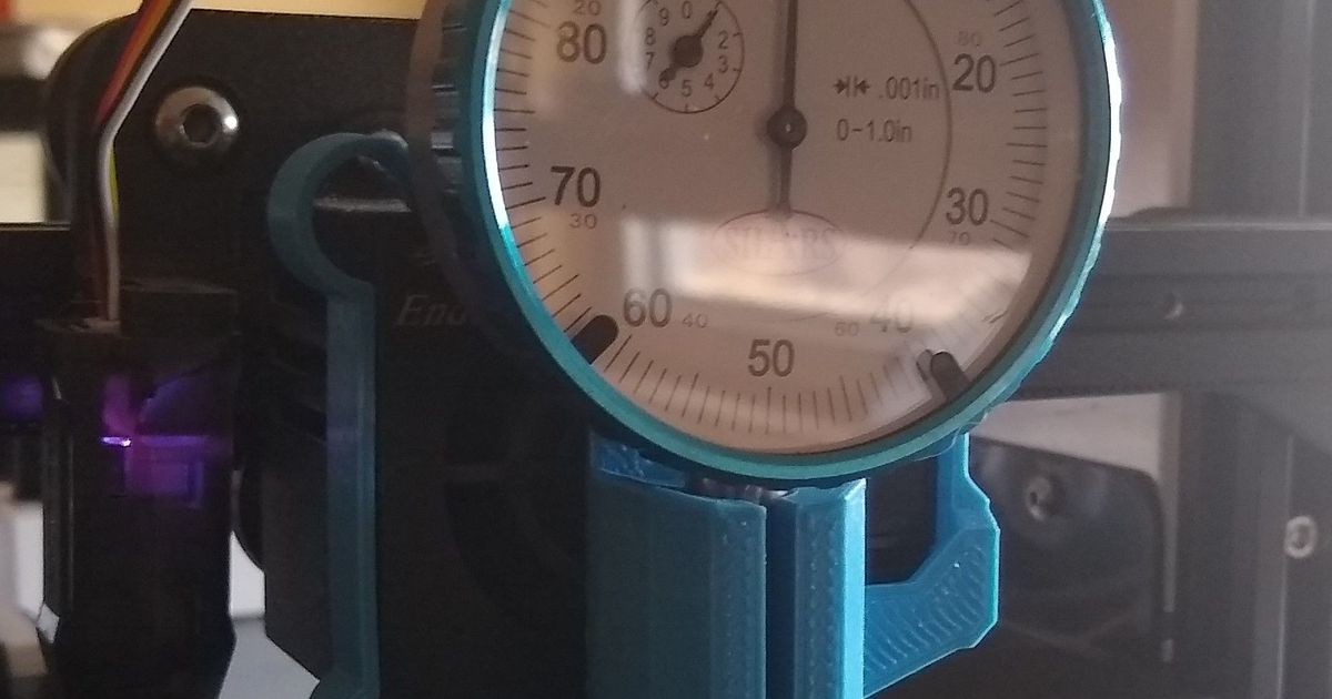 Ender 3 Dial Indicator Holder by Val Bluestein Download free STL