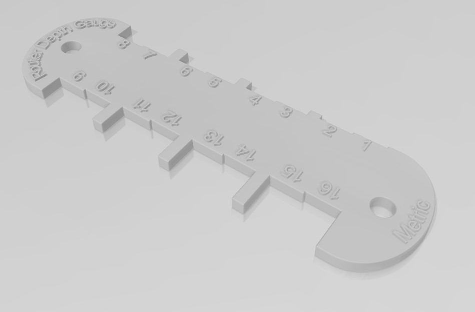 Router depth gauge - Metric and Imperial