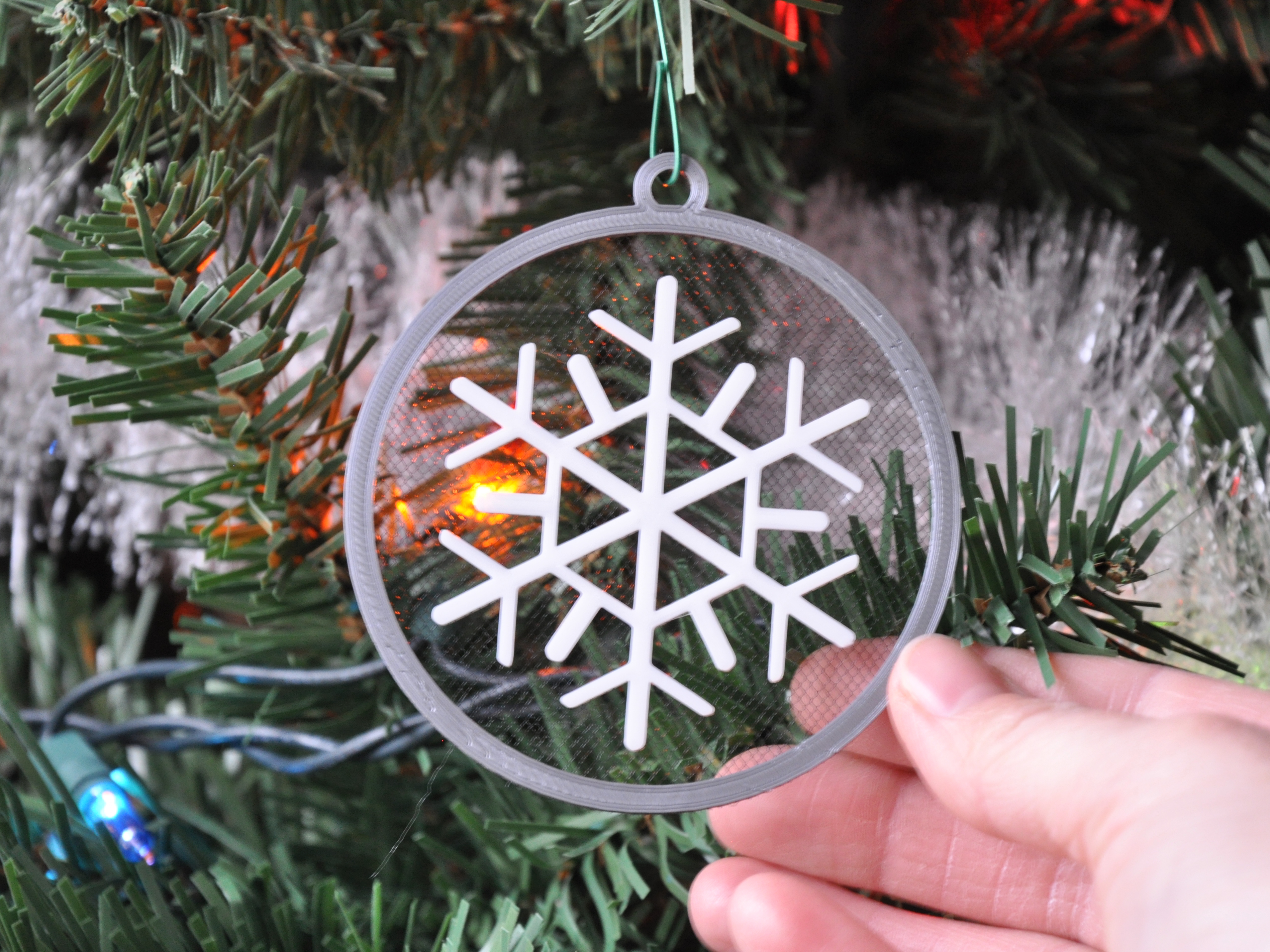 Floating Snowflake Ornament