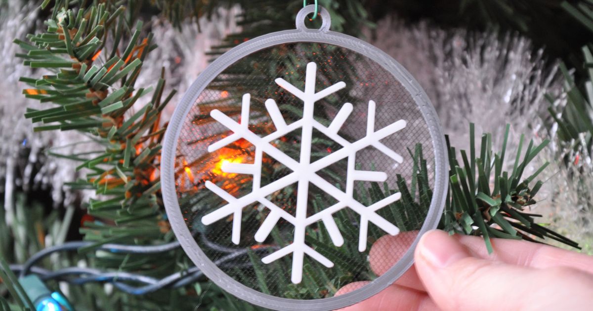 Floating Snowflake Ornament by PenolopyBulnick | Download free STL ...