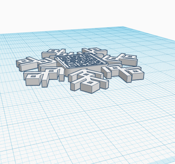 RICK ROLL QR CODE SNOWFLAKE ORNAMENT by Print-on | Download free STL ...