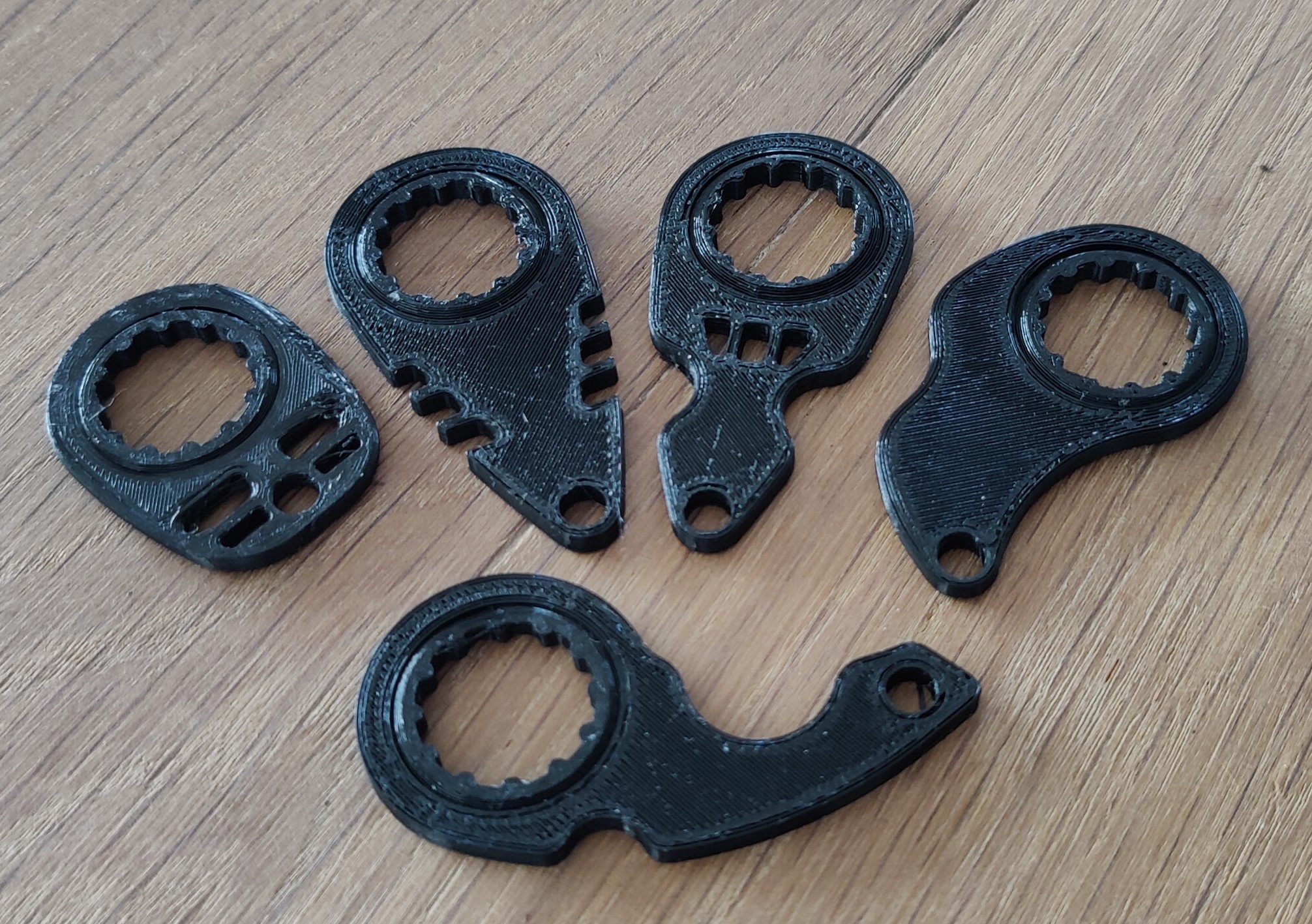 keyrambit, (no bearing needed, clicks together)