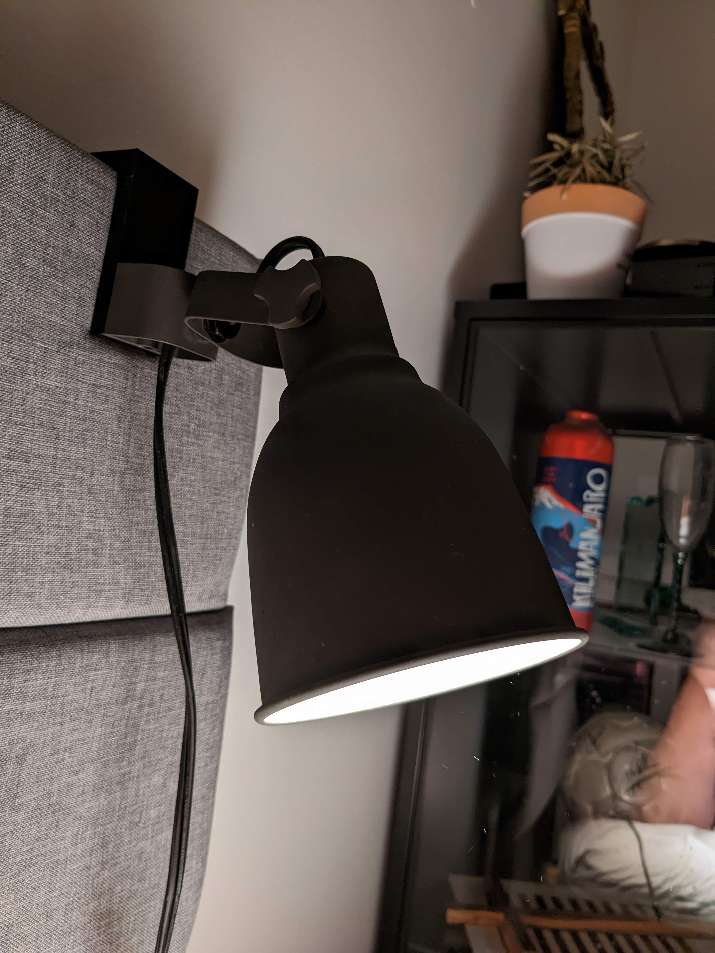 Ikea Hektar Lamp Headboard Hanger