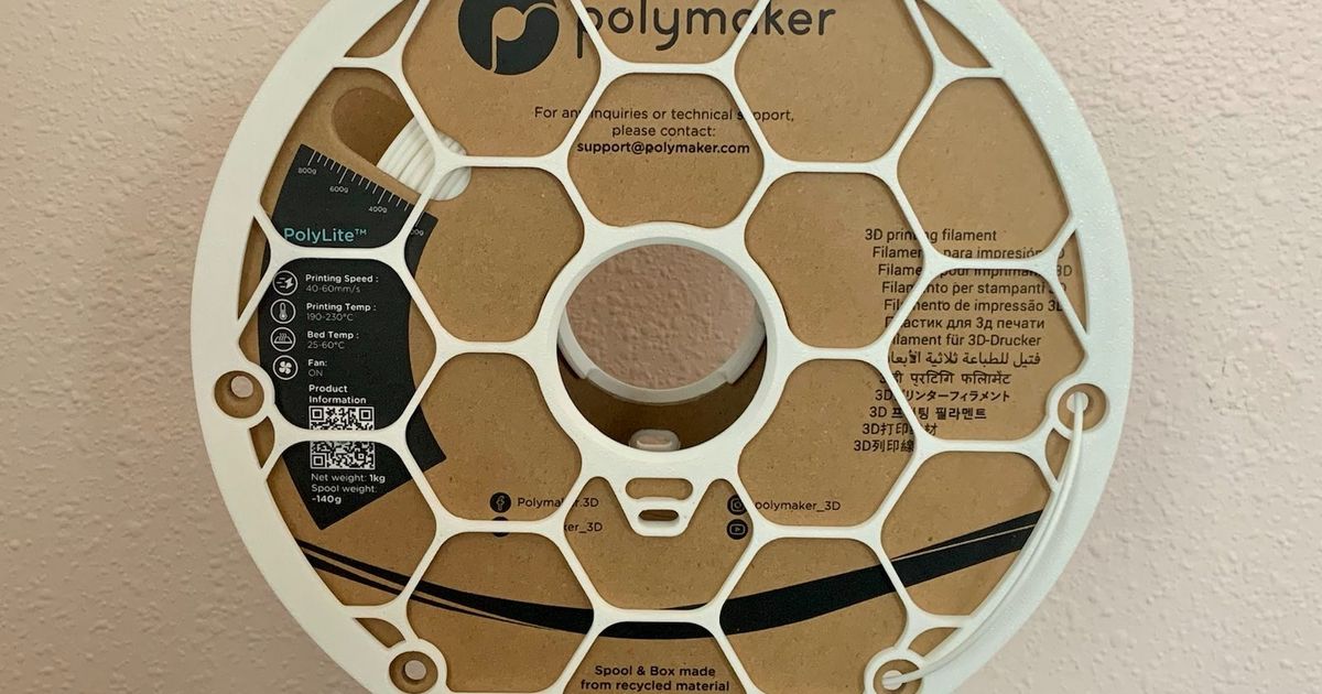 Lightweight AMS Adapter Wheels for Polymaker Cardboard Spools by