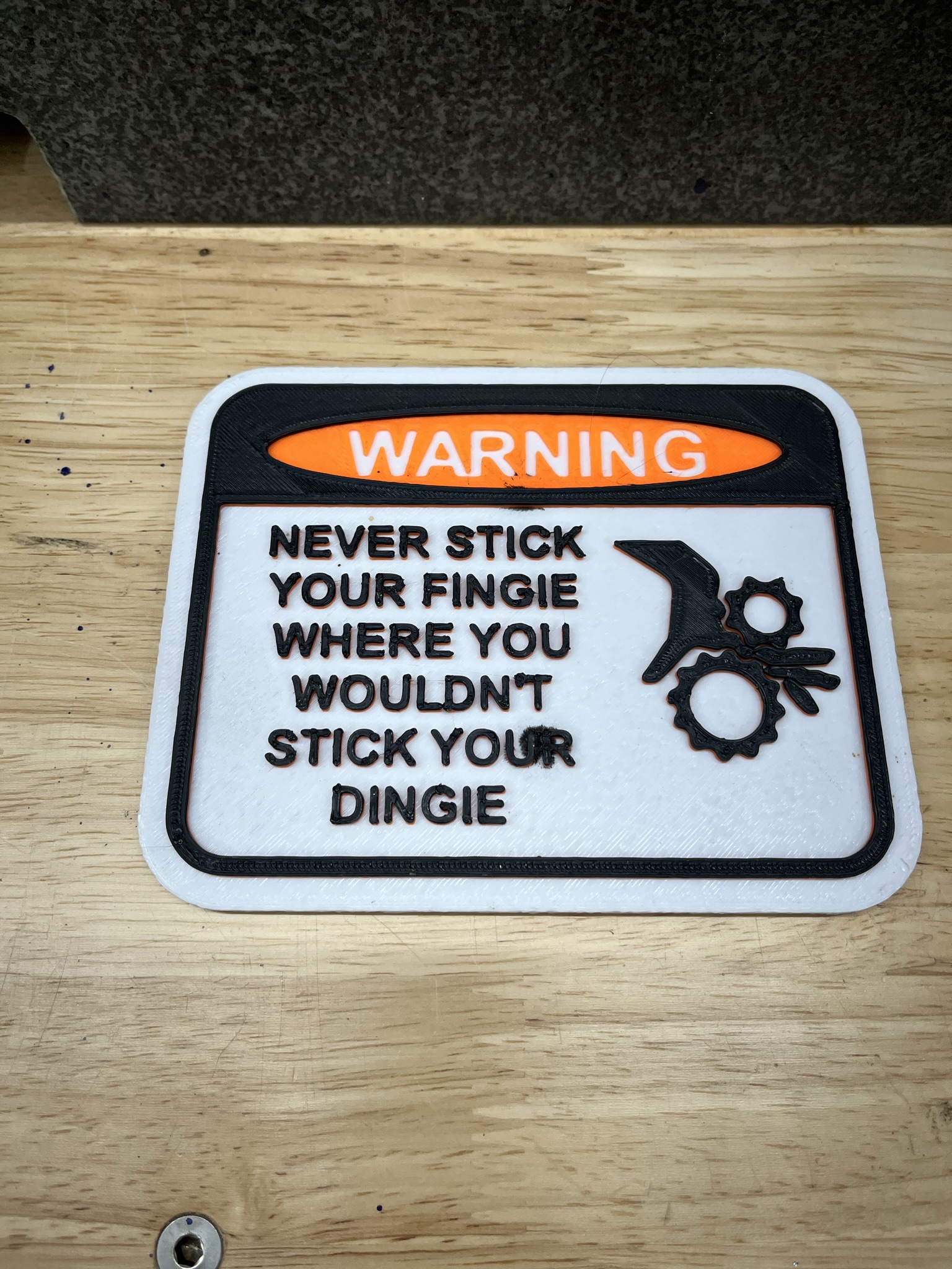Warning Sign - Fingie
