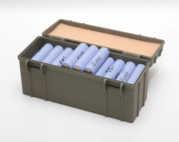 18650 Battery Storage Box for 50 Cells