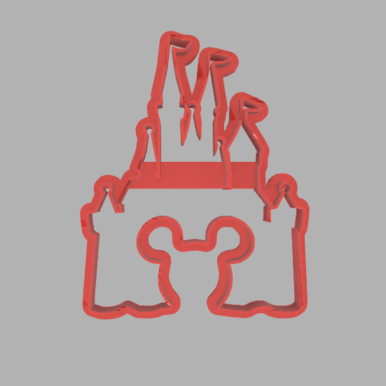 Disneland Cookie Cutter Set by 3DPau Download free STL model