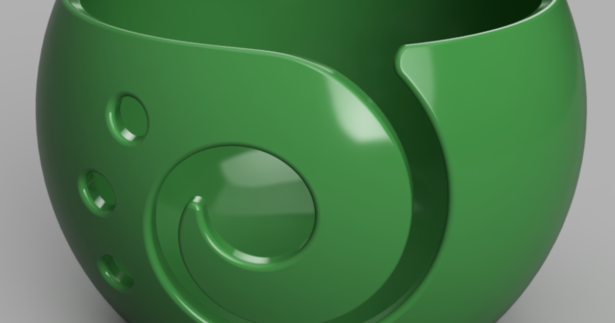 Yarn Bowl by grizzie17 Download free STL model