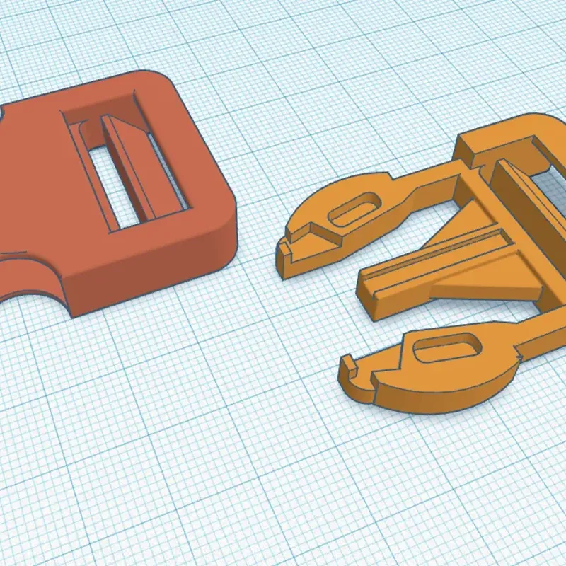 Free 3D file 50mm Backpack Strap Clips 🎒・3D printer design to  download・Cults