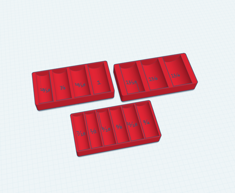 PITTSBURGH 1/2 in. Drive Impact Deep Socket Set (SAE) [69560] (Gridfinity Options)