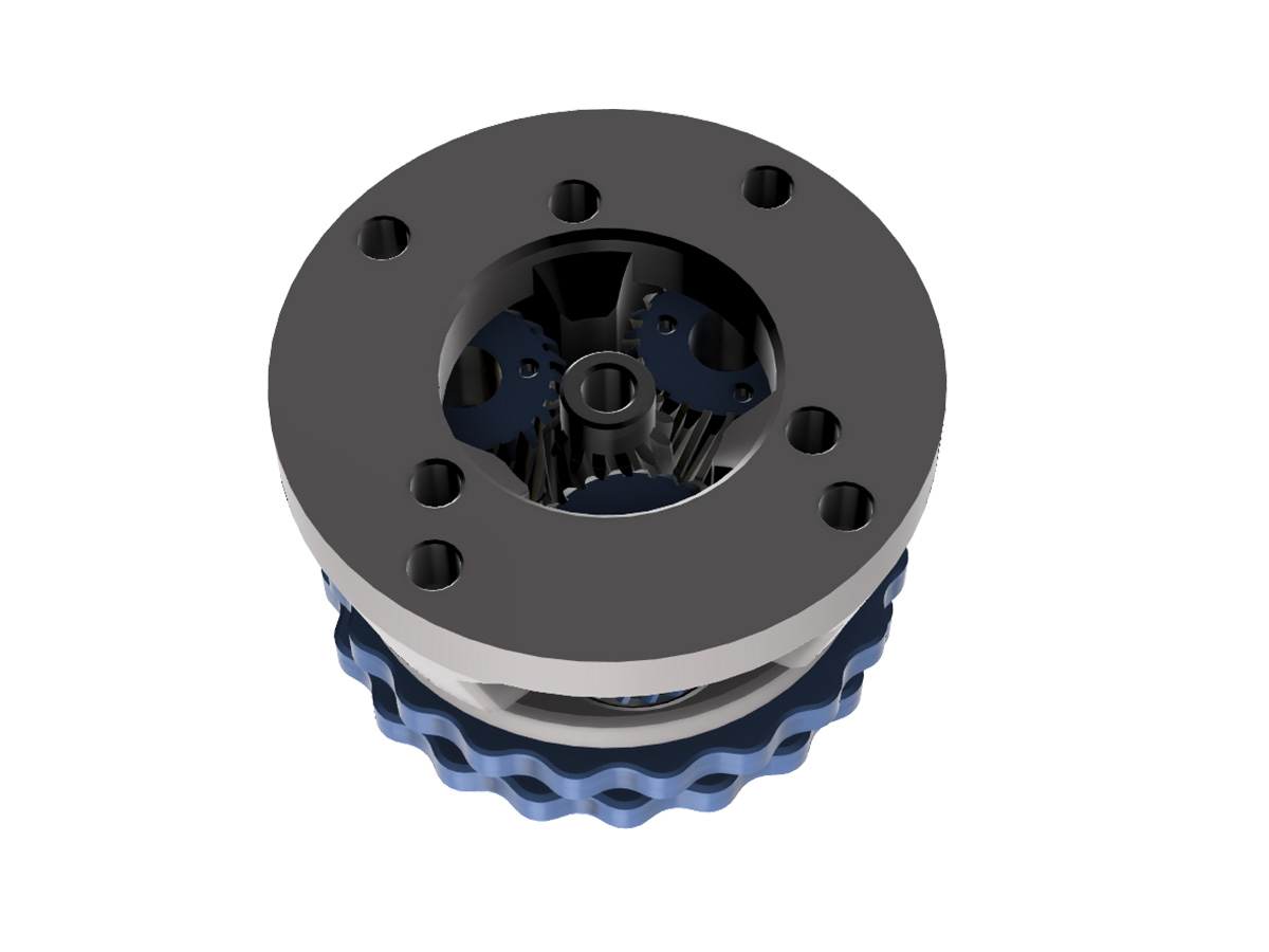 3D Printed Cycloidal Gearbox by m2rechtin Download free STL