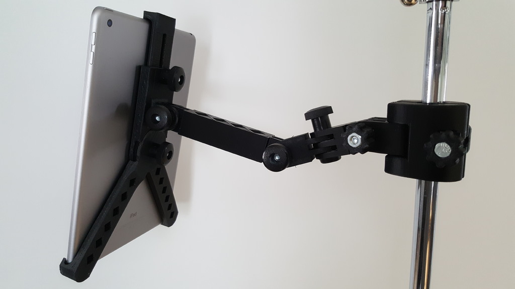 iPad Mic/Music Stand Holder by dmclean Download free STL model