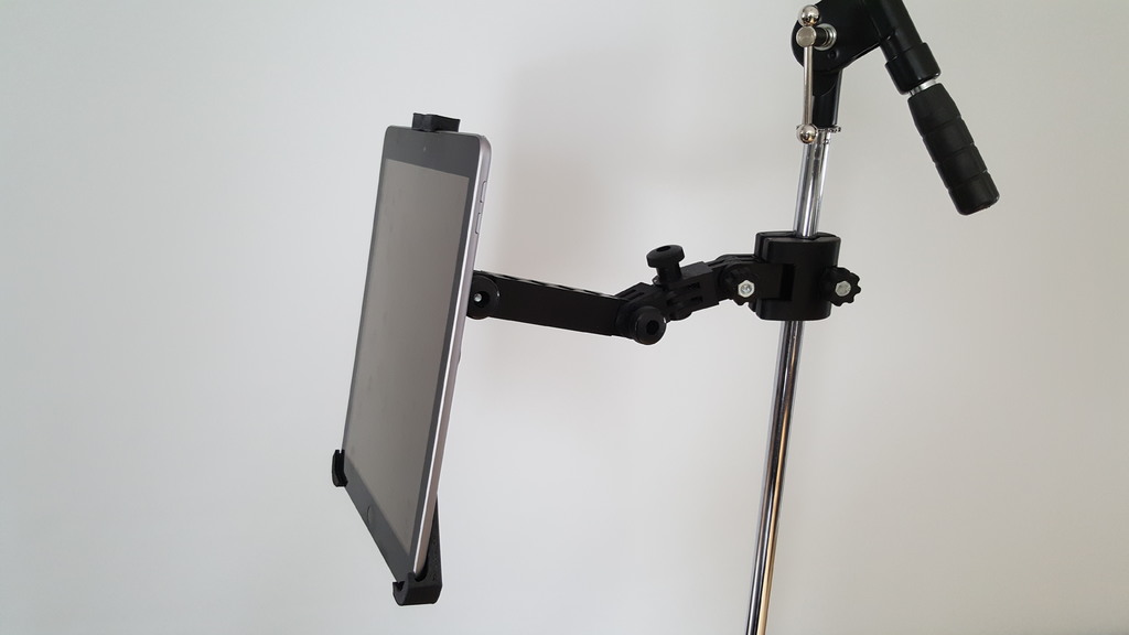 iPad Mic/Music Stand Holder by dmclean | Download free STL model