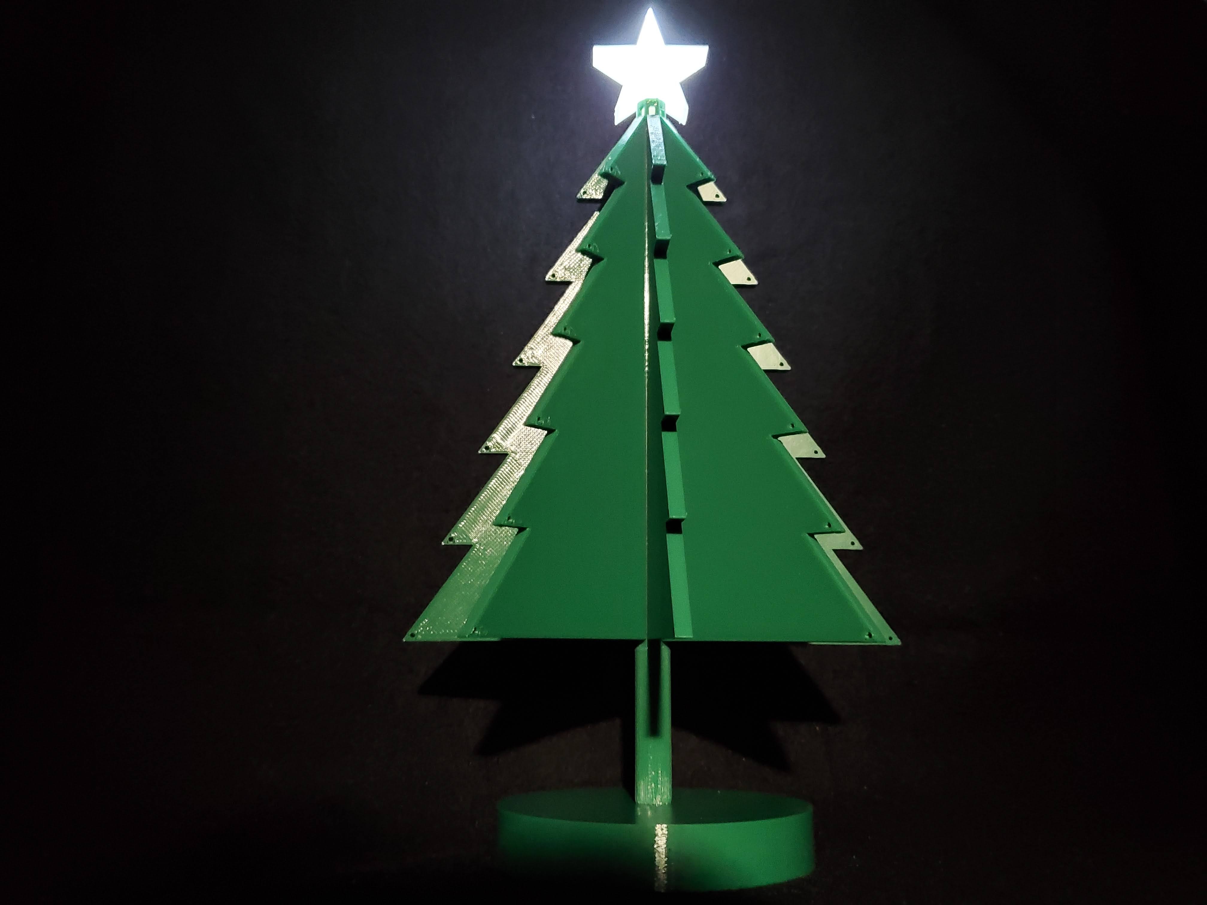 Christmas Tree with LED Star Diffuser | Decorate for the Holidays!
