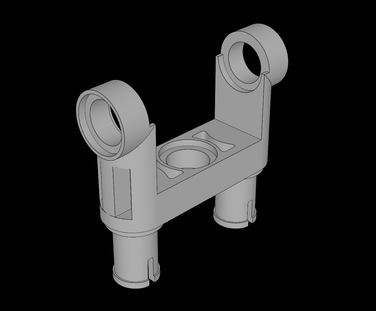 Lego Compatible (18171.dat) Technic Connector Toggle Joint Smooth Double with 2 Pins