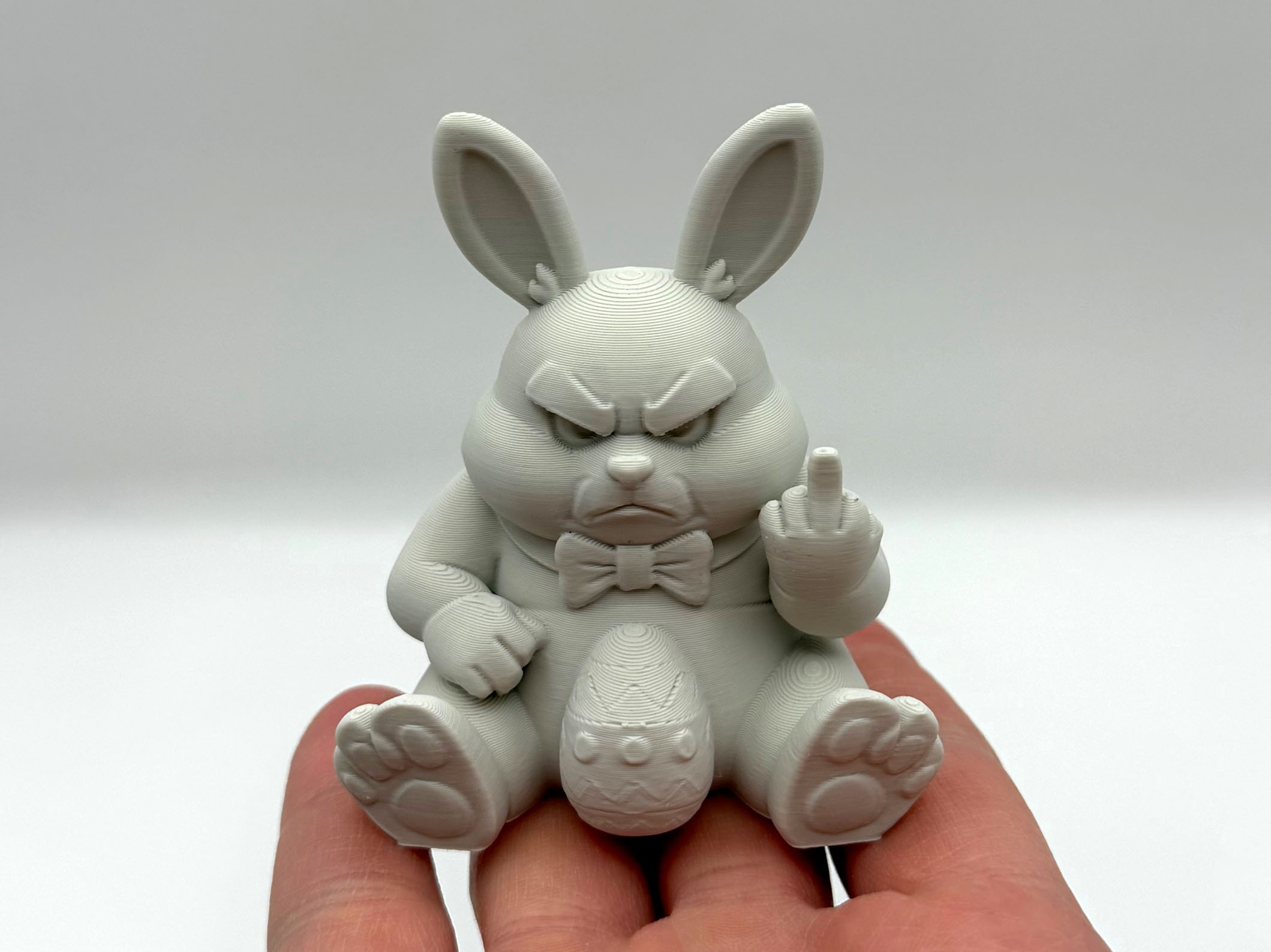 Middle Finger Easter Bunny