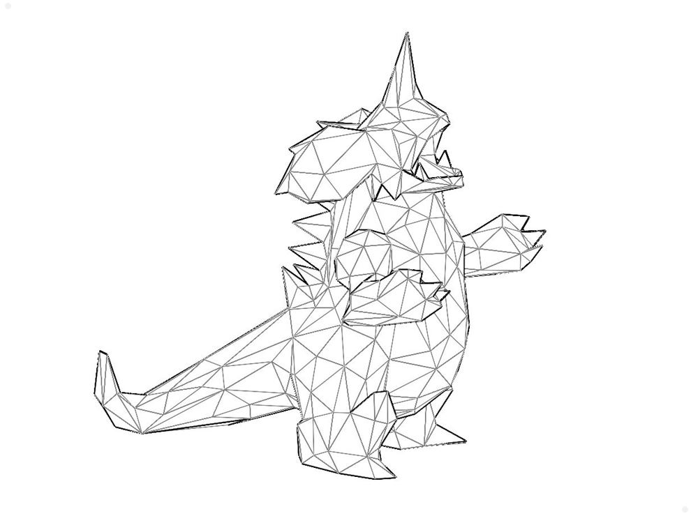Nidoking Low Poly