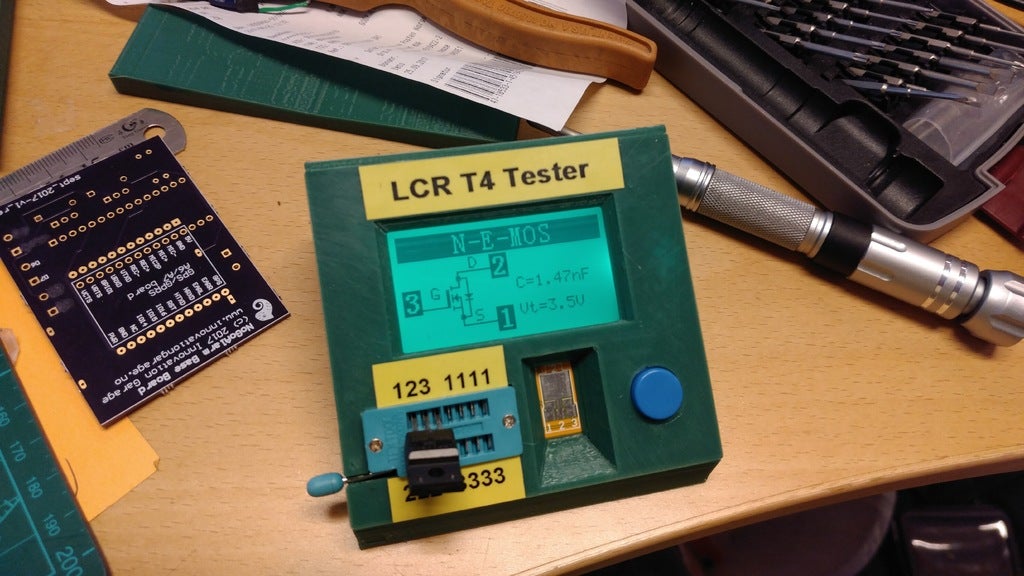 LCR-T4 ESR Meter Case Re-Redesigned