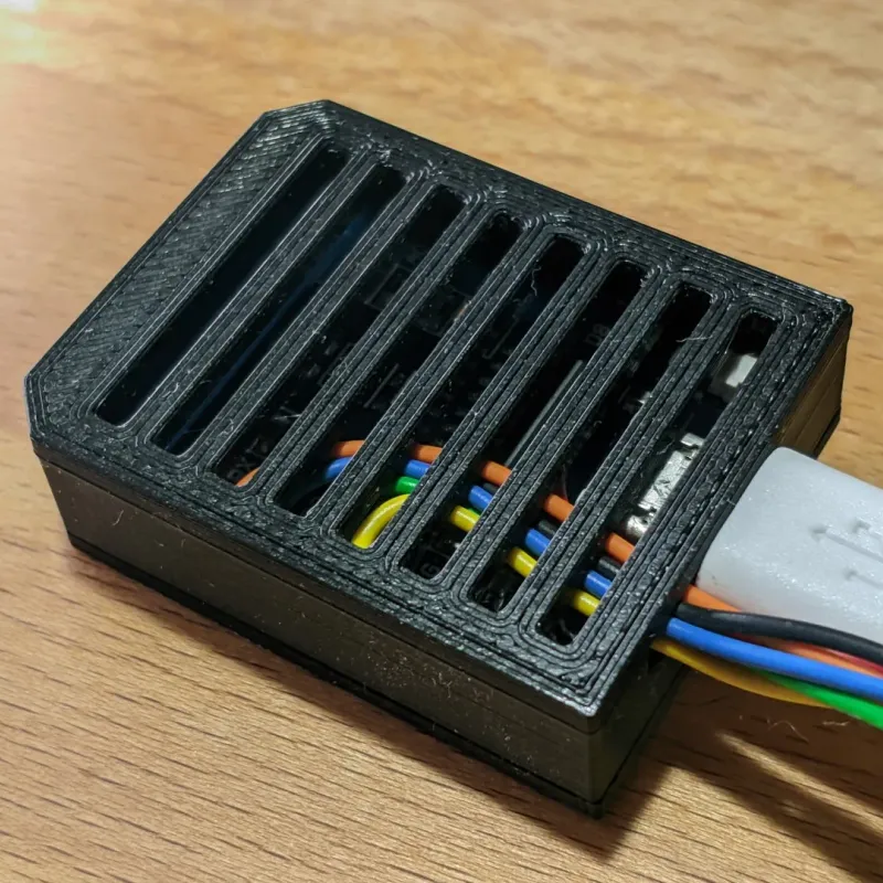 Found the perfect case for a Lolin/Wemos D1 mini: Hammond 1551GBK. Drilled  hole for USB. : r/esp8266
