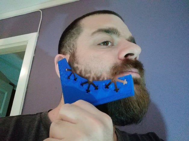 Winter beard shaping tool