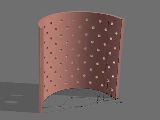 YARQM: Perforated Half Pipe