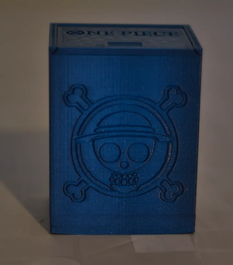 One Piece Card Game themed deck boxes (several designs/characters