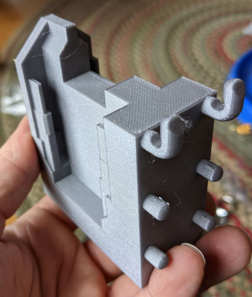 DeWalt pegboard dual battery holder by jagerman Download free STL