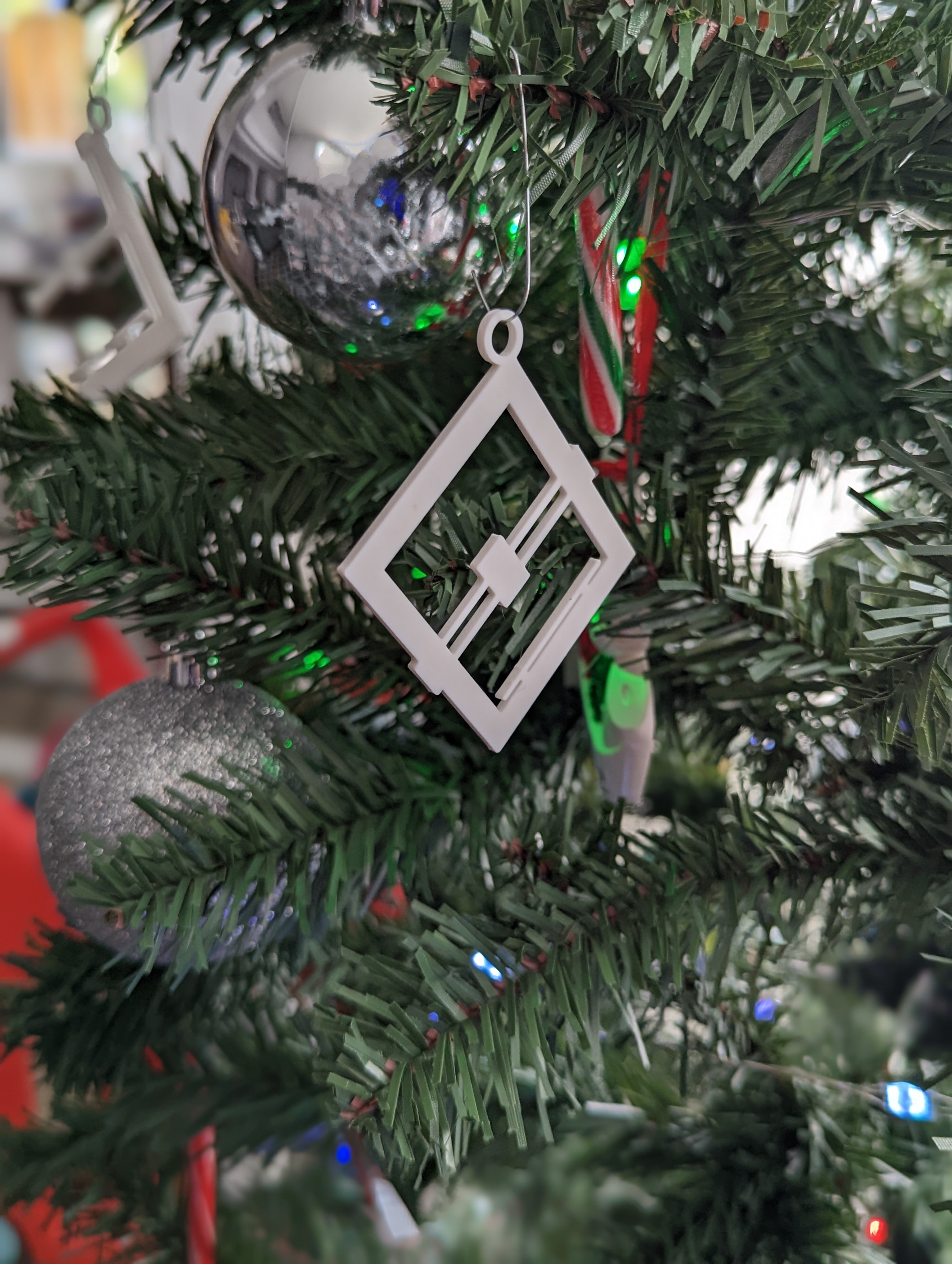 Prusa i3, Original Prusa Mini, & Ender 3 Christmas Tree Ornaments thick and with loop for hanging