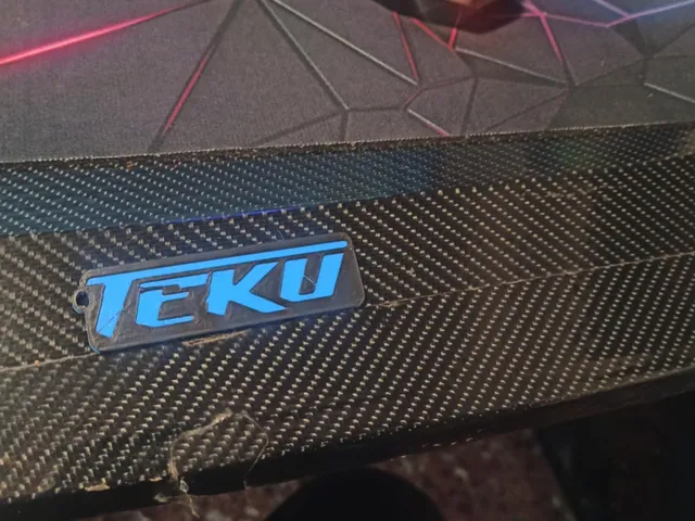 hotwheels teku logo keychain