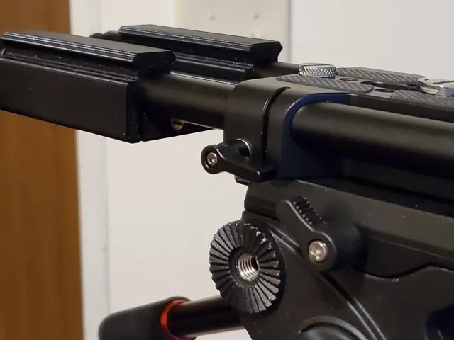 15 mm Rail to dual NATO Rail Adapter 75 mm, v3
