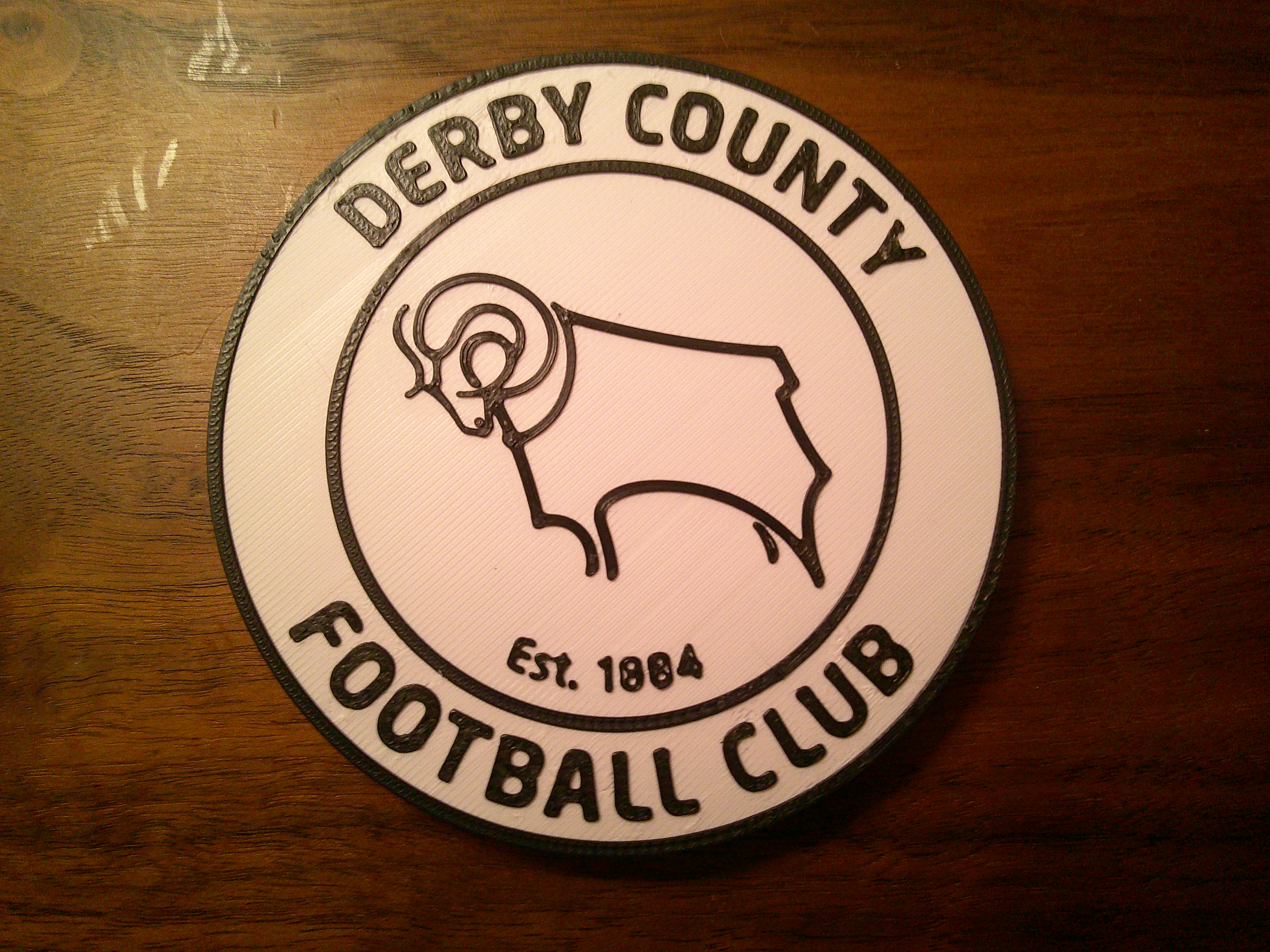 Derby County F.C. Logo Coaster or Plaque
