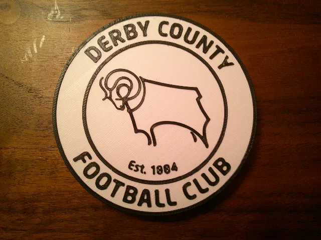 Derby County F.C. Logo Coaster or Plaque