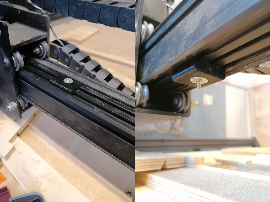 X-Carve X rail stiffener to reduce chatter