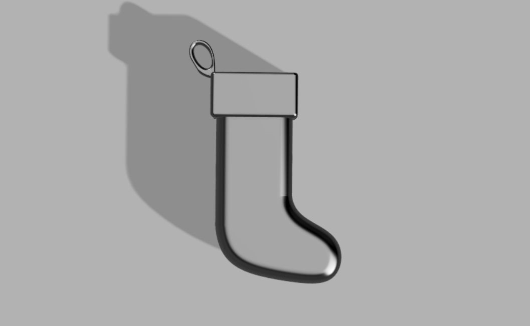 Miniatura 2 do modelo 3D Christmas Stocking
