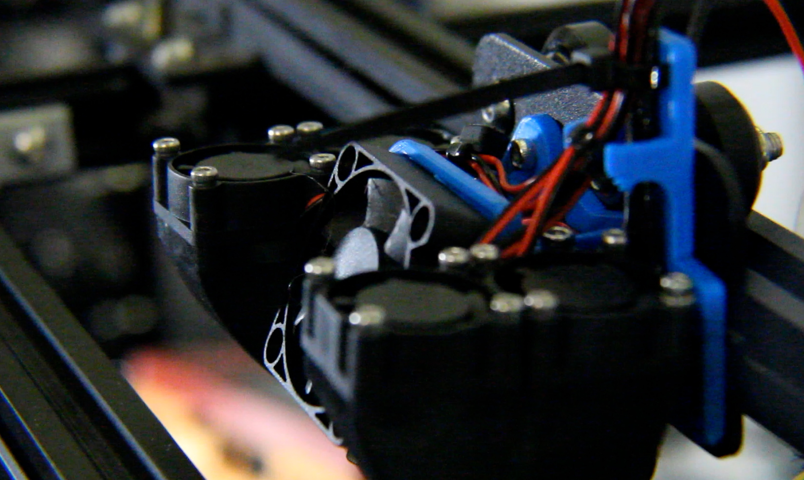Ender 5 Quad Cooling Fan Duct for mosquito hotend