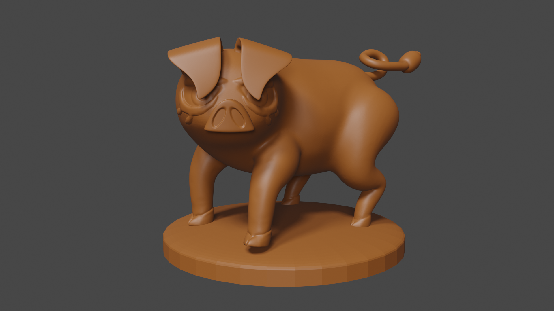 Pokemon inspired, Male Oinkologne, Tabletop DnD miniature