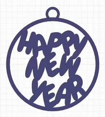 Boule "Happy New Year"