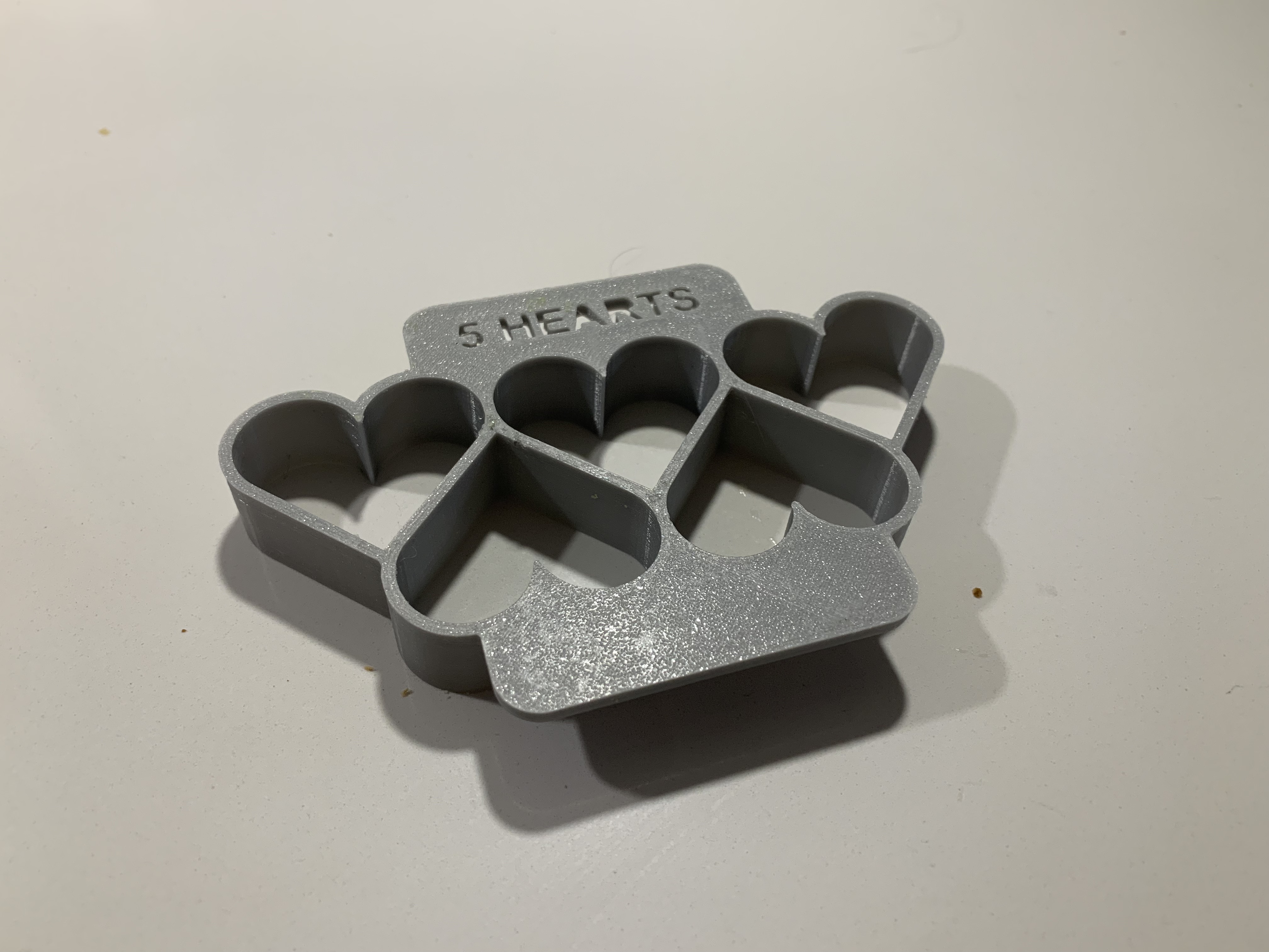 Christmas Cookie Cutter - 5 Hearts for multiple cut