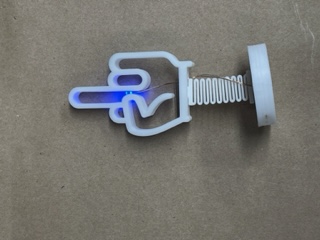 Lighted Single Finger Wave — miniatura 6