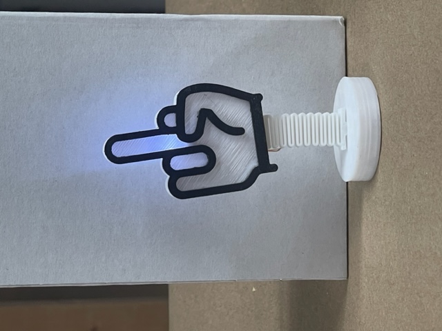 Lighted Single Finger Wave