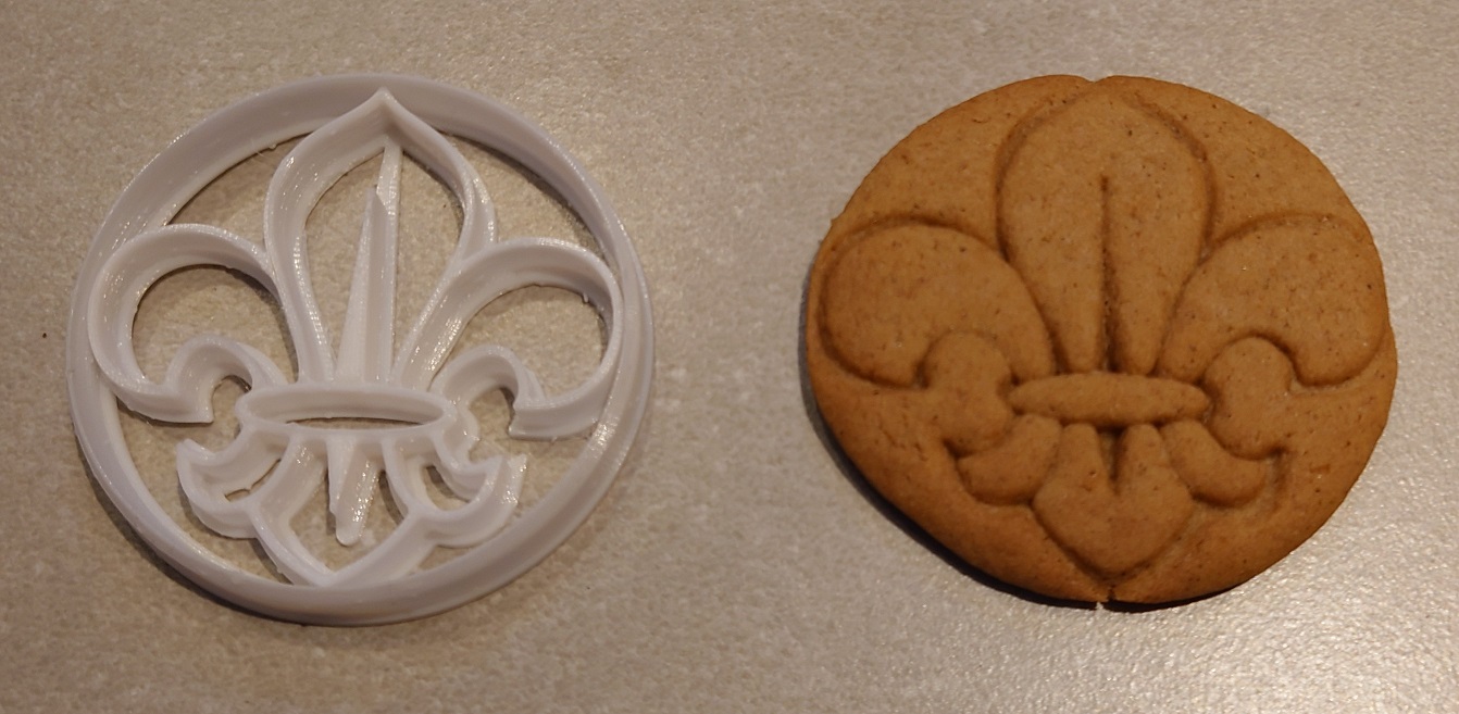 Scout Lily 3D cookie cutter